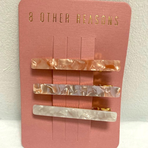 8 Other Reasons Accessories - 8 Other Reasons Runway Hairclip Trio